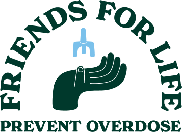 Friends for LIfe. Prevent Overdose logo