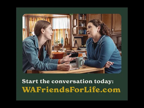 An illustrative graphic for the audio radio psa.