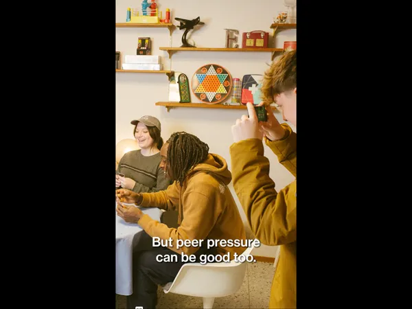 Still from the Use your influence video.